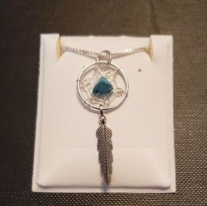 Sterling Silver Dreamcatcher Pendant Necklace